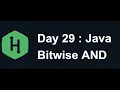 Day 29 Bitwise AND Hacker Rank Java 30 Days Of Code