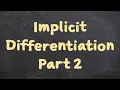 --U - Implicit differentiation