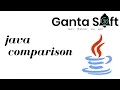Comparison operators in java