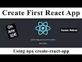 First react app using create-react-app on any IDE npx npm How to create your first react app