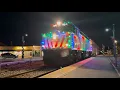 The Metra UP District Holiday Train At Crystal Lake With METX 104 City Of Chicago 24