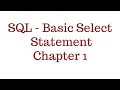 Free SQL Tutorial Basic Select Statement Chapter 1