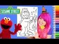 Coloring Elmo Halloween Sesame Street Coloring Page Prismacolor Colored Pencil KiMMi THE CLOWN