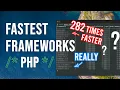 Fastest Frameworks Speed Comparison for Popular PHP Frameworks