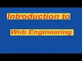 Introduction to Web Engineering Web Engineering Introduction to Web Engineering Web Engineering