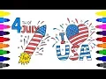 4th of July Coloring for Kids Independence Day Coloring