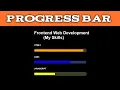Progress Bar HTML5 CSS3 Full Tutorial