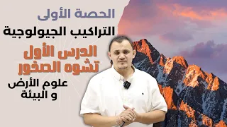 شرح علوم أرض التراكيب الجيولوجية الدرس الأول تشوه الصخور امجد دودين 
