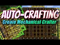 Create Auto Crafting with Mechanical Crafters - SIMPLE TUTORIAL Minecraft Mod