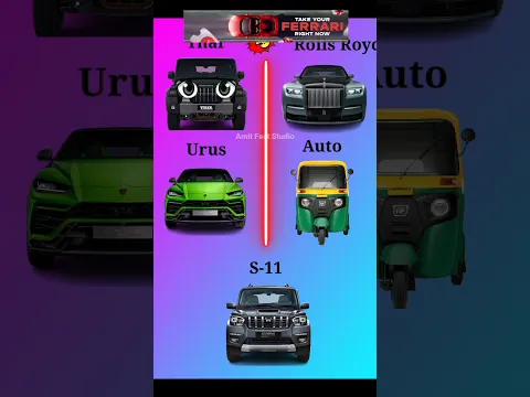 Mahindra Thar VS Auto ❓|| #shorts #youtubeshorts