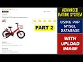 Rating Advanced System With Upload Image Using PHP MySQL Database And JS - Part 2