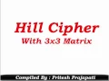 Hill Cipher With 3x3 Matrix Multiplicative Inverse Example in Mod 26