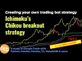 Create a Crypto trading bot strategy with the Ichimoku Chikou Breakout strategy with Notebooks
