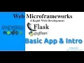 Web Microframeworks with Flask and Express js Node - Intro Basic App