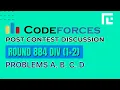 Codeforces Round 884 Div 1 2 Solutions - A to D by Ankit TLE Eliminators