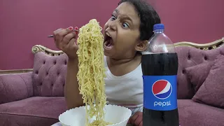 مفجوعة الأندومي والبيبسي   دندنها
