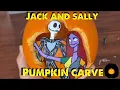 Jack and sally pumpkin carve