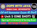 OOPS With Java Unit 5 One shot Spring Framework Unit 5 One shot BCS403 Oops With Java BCS403