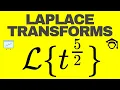 Laplace Transform example of t n non-integer exponent