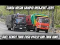 Download Lagu Tronton Hino Muatan Berat Nanjak Merayap, Banyak Aksi Duel Fuso Vs Fuso \u0026Fuso Vs Hino Ditanjakan
