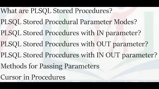Tutorial 8 PLSQL Procedure