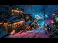 Lagu Lofi Zen – Evening Alley Shops above the Winter Neon City | Lofi Music for Relaxation | 4K