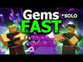 NEW The FASTEST Solo Gems Grinding Strategy in TDS HARDCORE MODE
