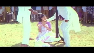 mla insults lady by removing her saree in public devaraj indian kannada movie scene