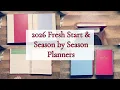 2026 SEASON BY SEASON PLANNERS FRESH START GOAL PLANNERS
