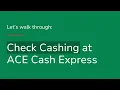 What Type of Checks Can I Cash at ACE Cash Express