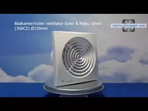 Download MP3 Badkamer/toilet ventilator, Soler \u0026 Palau Silent (300CZ) Ø150mm - Ventilatieshop.com