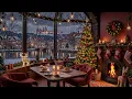 Lagu Soft Christmas Jazz Music ☕ Calm Winter Jazz for Peaceful Holiday Mornings in a Snowy European Town