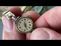 Vintage 14K Gold Filled Lady Elgin 23 Wrist Watch with Original Box