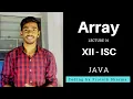 Lecture java 01 Class 12 ISC 2019 by Prateik Sharma