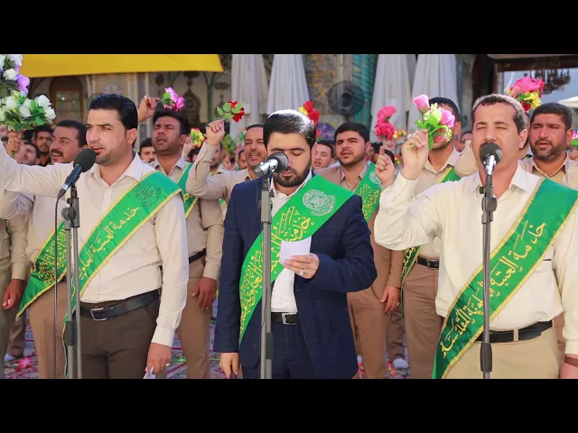⁣الاحتفالات الغديرية في الزيارة الصباحية لخدام العتبة العلوية المقدسة
