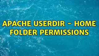apache userdir - home folder permissions