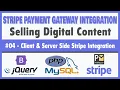 Stripe Payment Gateway Integration Using Bootstrap 4 jQuery PHP MySQL
