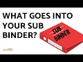 What to Include in your Sub Binder Emergency sub plans info and more