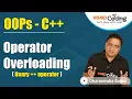 Operator Overloading in cplusplus What is Overloading cplusplus Full playlist