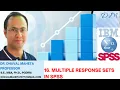 16 Multiple Response Sets in IBM SPSS Dr Dhaval Maheta