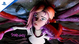 marvels venom places his 19 inches pinky seeds into gwen spider verse in marvels spider man 2 pc