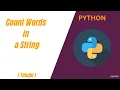 How to Count Words in a String Python Telugu