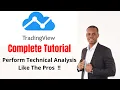TradingView Tutorial How To Setup TradingView To Perform Technical Analysis Like A Pro - 2020