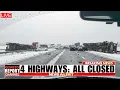Extreme Winter Storm Freezes California Pileup on I-80 Vehicles Trapped at Donner Pass