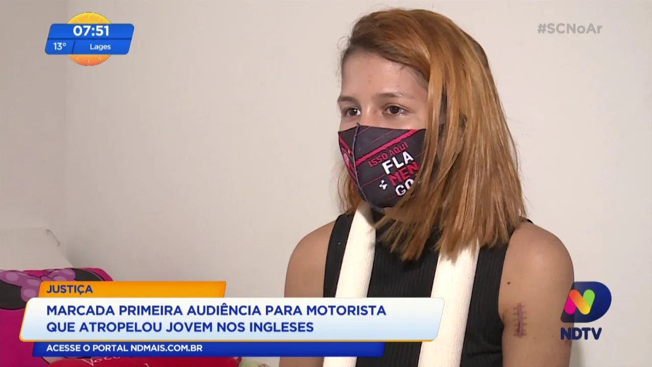 Justiça: marcada primeira audiência para motorista que atropelou jovem, em Ingleses