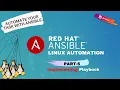 RedHat Ansible Automation Introduction RHCE RH294 Implementing Playbook Single Play Tutorial 5