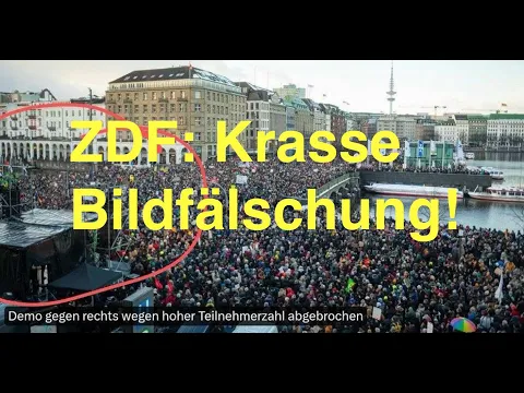 ZDF: Krasse Bild-Fu00e4lschung bei Protest gegen rechts