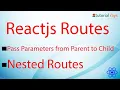 7 React Router React Parameter from Parent to Child Component React Nested Routes