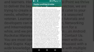 Android ScrollView Tutorial Android Observablescrollview Example