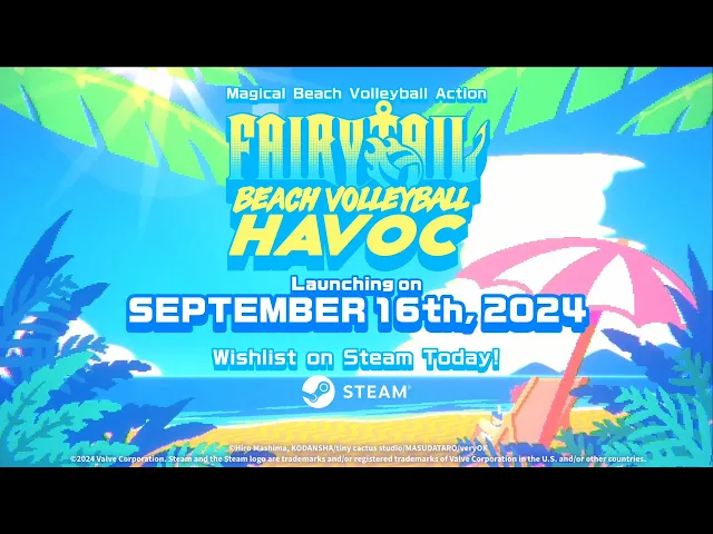 FAIRY TAIL: Beach Volleyball Havoc（Magic beach volleyball battle game） Trailer